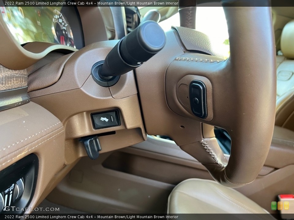 Mountain Brown/Light Mountain Brown Interior Steering Wheel for the 2022 Ram 2500 Limited Longhorn Crew Cab 4x4 #146728622