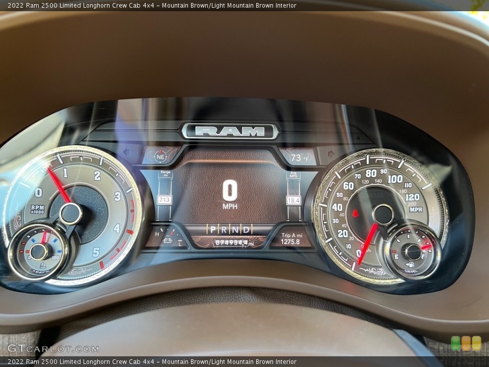 Mountain Brown/Light Mountain Brown Interior Gauges for the 2022 Ram 2500 Limited Longhorn Crew Cab 4x4 #146728712