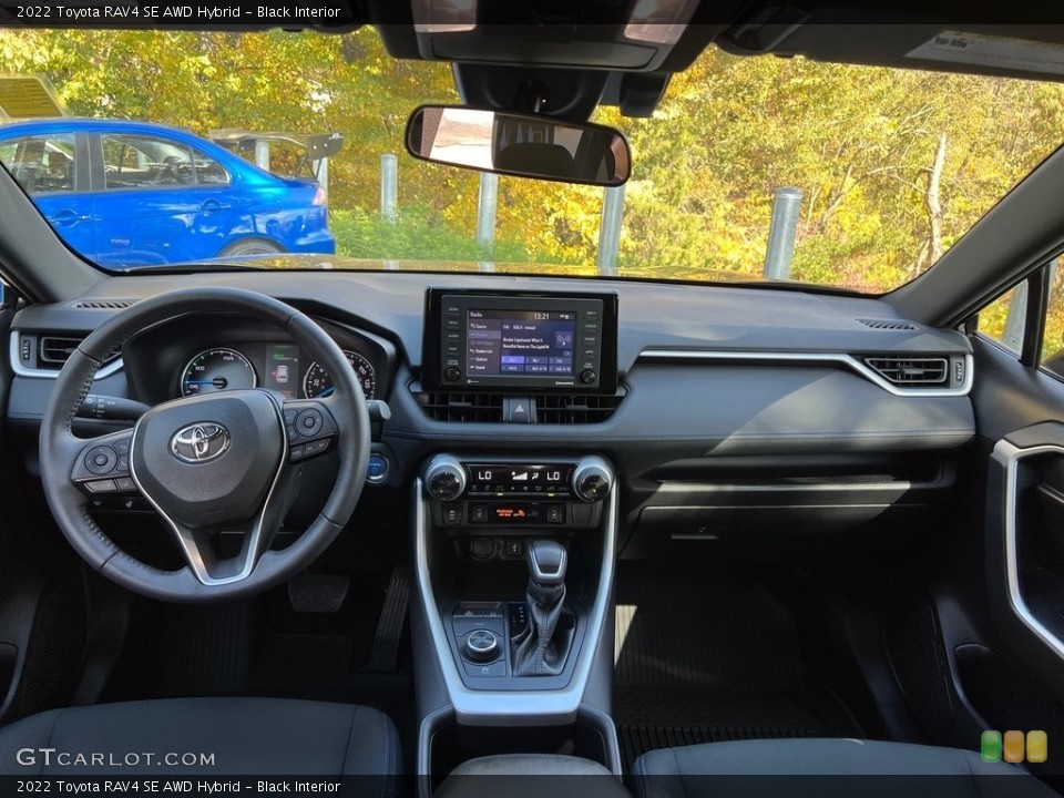 Black Interior Dashboard for the 2022 Toyota RAV4 SE AWD Hybrid #146728976