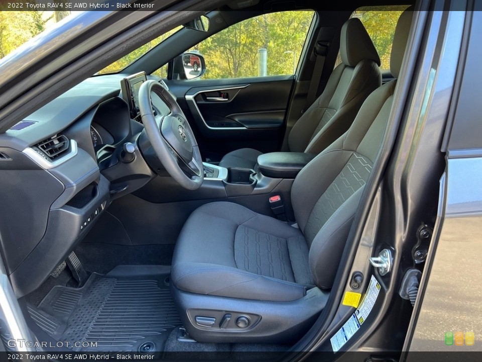 Black Interior Front Seat for the 2022 Toyota RAV4 SE AWD Hybrid #146728985