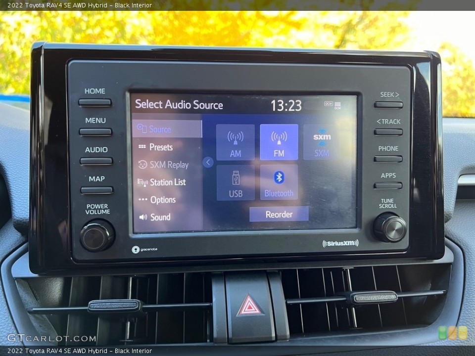 Black Interior Controls for the 2022 Toyota RAV4 SE AWD Hybrid #146729036