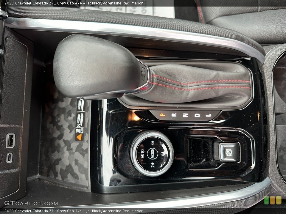 Jet Black/Adrenaline Red Interior Transmission for the 2023 Chevrolet Colorado Z71 Crew Cab 4x4 #146729945