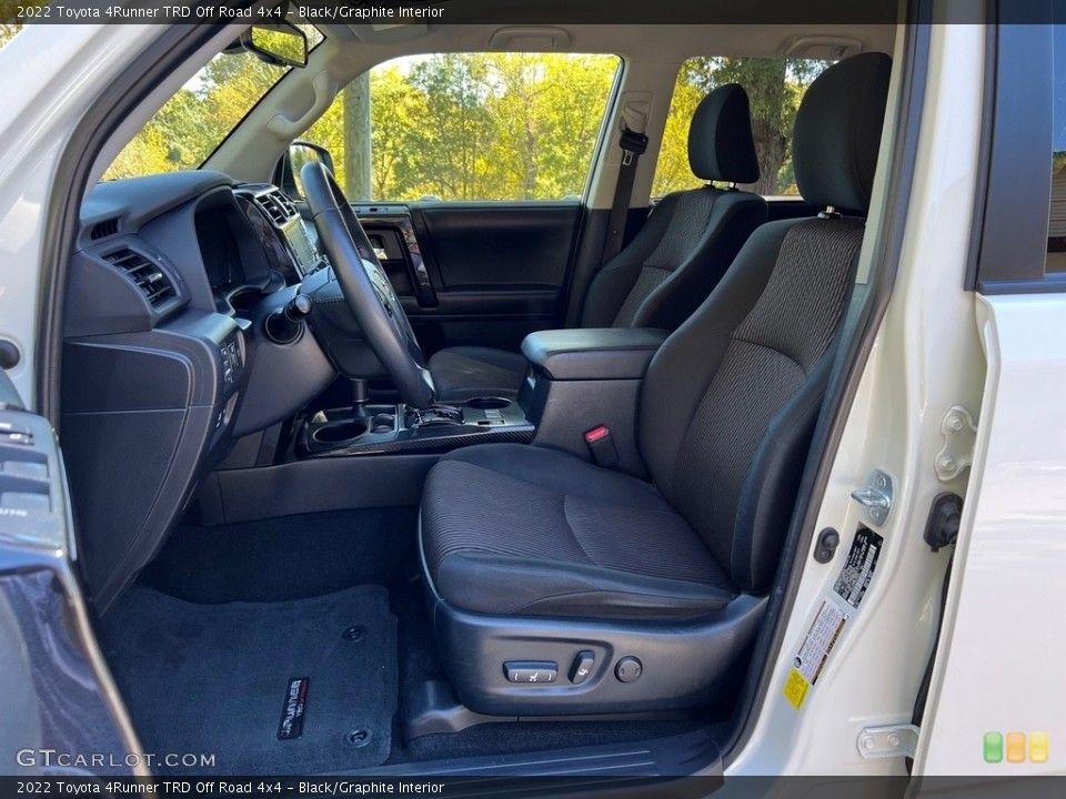 Black/Graphite Interior Front Seat for the 2022 Toyota 4Runner TRD Off Road 4x4 #146729963