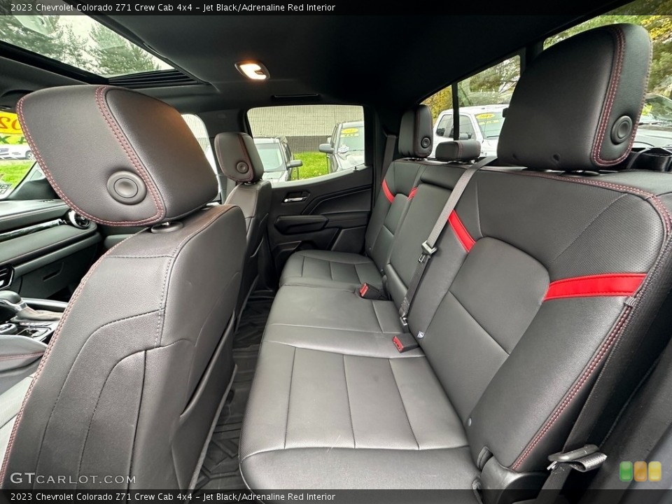 Jet Black/Adrenaline Red Interior Rear Seat for the 2023 Chevrolet Colorado Z71 Crew Cab 4x4 #146730104