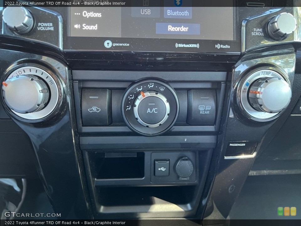 Black/Graphite Interior Controls for the 2022 Toyota 4Runner TRD Off Road 4x4 #146730218