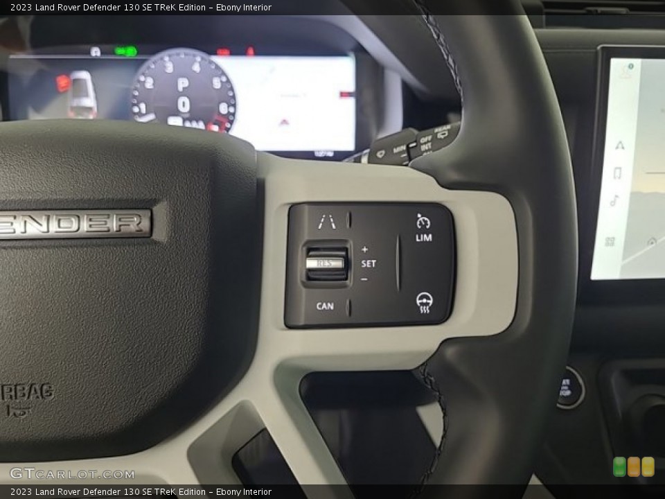 Ebony Interior Steering Wheel for the 2023 Land Rover Defender 130 SE TReK Edition #146730431