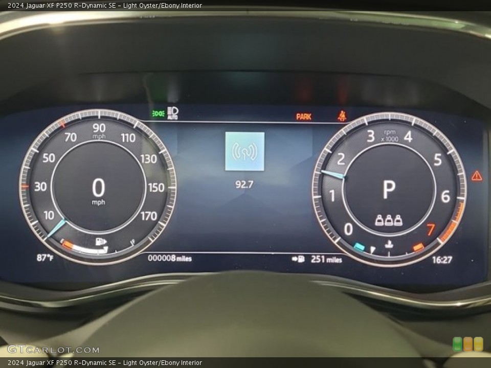 Light Oyster/Ebony Interior Gauges for the 2024 Jaguar XF P250 R-Dynamic SE #146730611