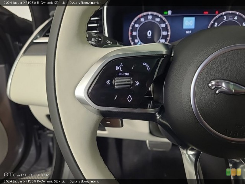 Light Oyster/Ebony Interior Steering Wheel for the 2024 Jaguar XF P250 R-Dynamic SE #146730653