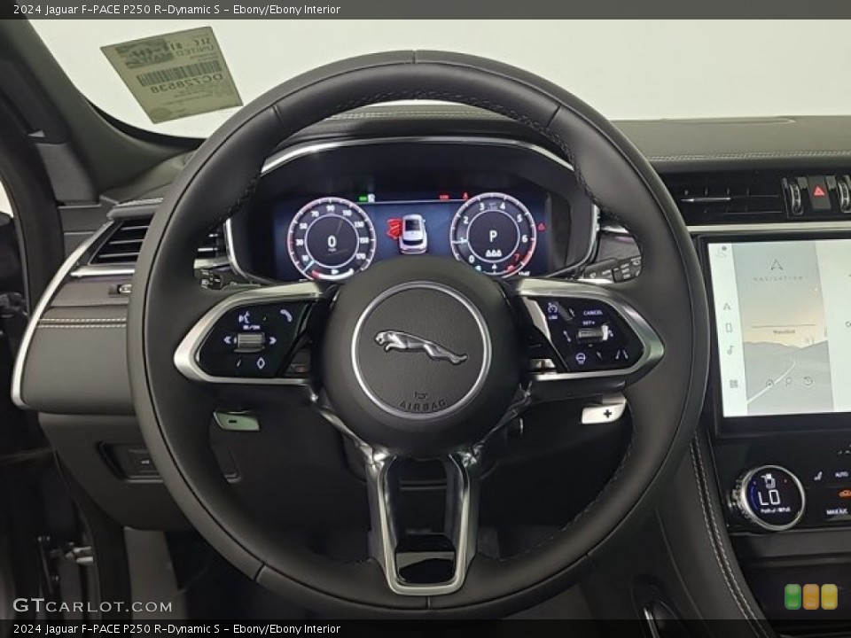 Ebony/Ebony Interior Steering Wheel for the 2024 Jaguar F-PACE P250 R-Dynamic S #146730827