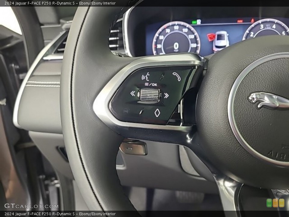 Ebony/Ebony Interior Steering Wheel for the 2024 Jaguar F-PACE P250 R-Dynamic S #146730842