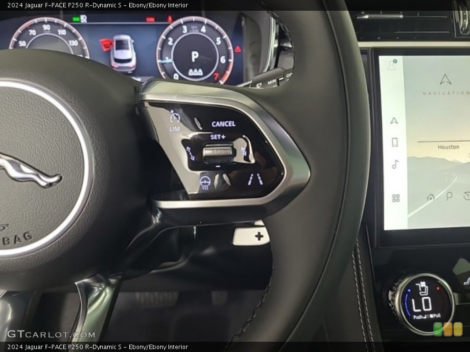 Ebony/Ebony Interior Steering Wheel for the 2024 Jaguar F-PACE P250 R-Dynamic S #146730857