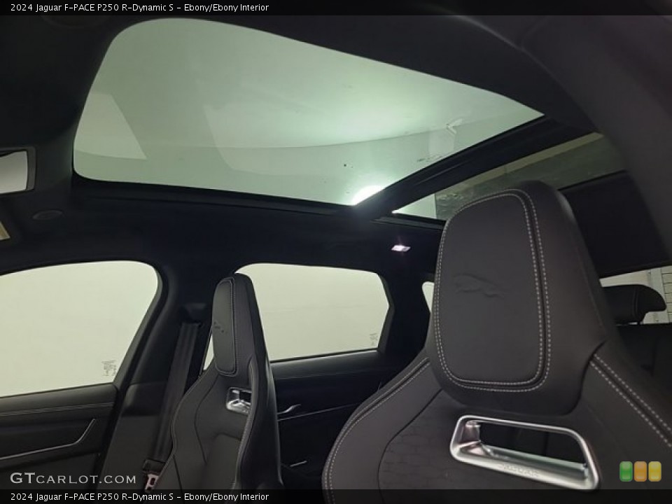 Ebony/Ebony Interior Sunroof for the 2024 Jaguar F-PACE P250 R-Dynamic S #146730926