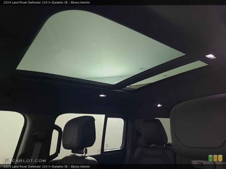 Ebony Interior Sunroof for the 2024 Land Rover Defender 130 X-Dynamic SE #146730935