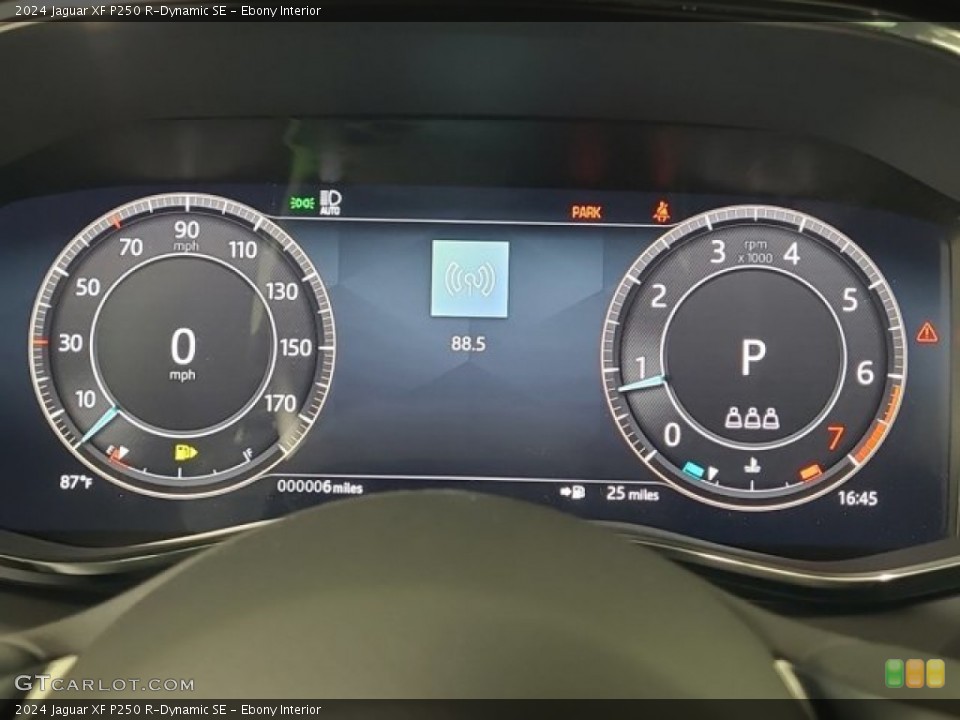 Ebony Interior Gauges for the 2024 Jaguar XF P250 R-Dynamic SE #146730971