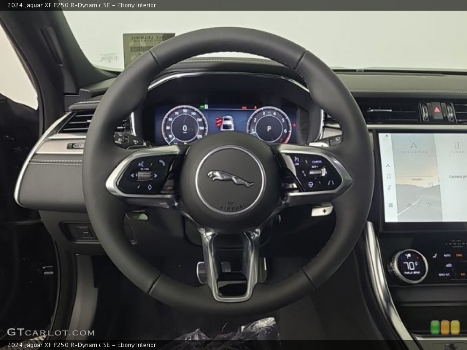 Ebony Interior Steering Wheel for the 2024 Jaguar XF P250 R-Dynamic SE #146730986