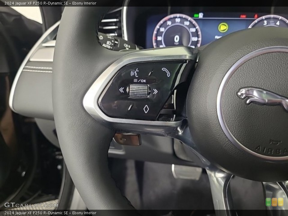 Ebony Interior Steering Wheel for the 2024 Jaguar XF P250 R-Dynamic SE #146730995