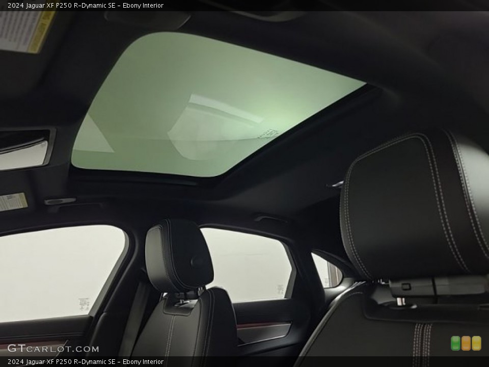 Ebony Interior Sunroof for the 2024 Jaguar XF P250 R-Dynamic SE #146731040