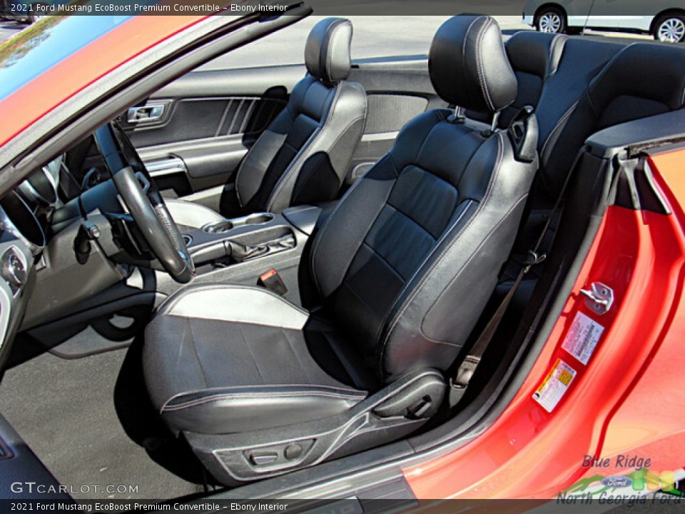 Ebony 2021 Ford Mustang Interiors