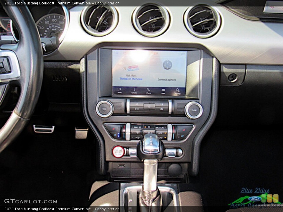 Ebony Interior Controls for the 2021 Ford Mustang EcoBoost Premium Convertible #146731597