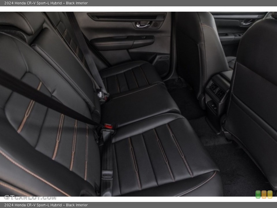 Black Interior Rear Seat for the 2024 Honda CR-V Sport-L Hybrid #146731639