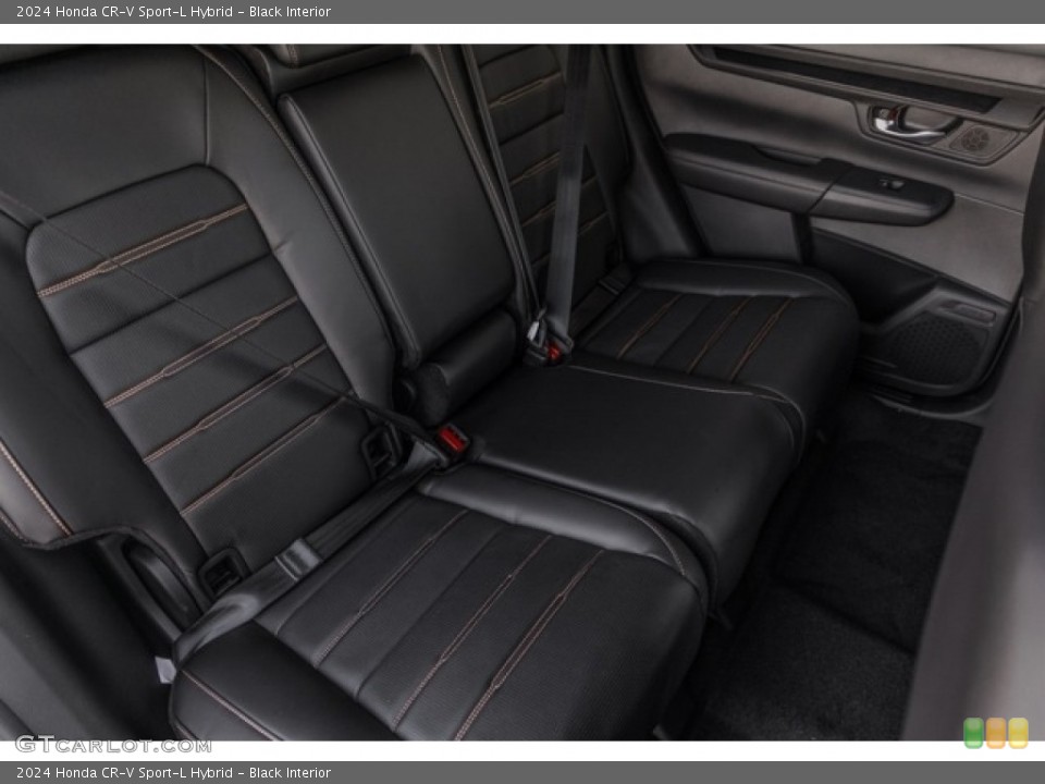 Black Interior Rear Seat for the 2024 Honda CR-V Sport-L Hybrid #146731660