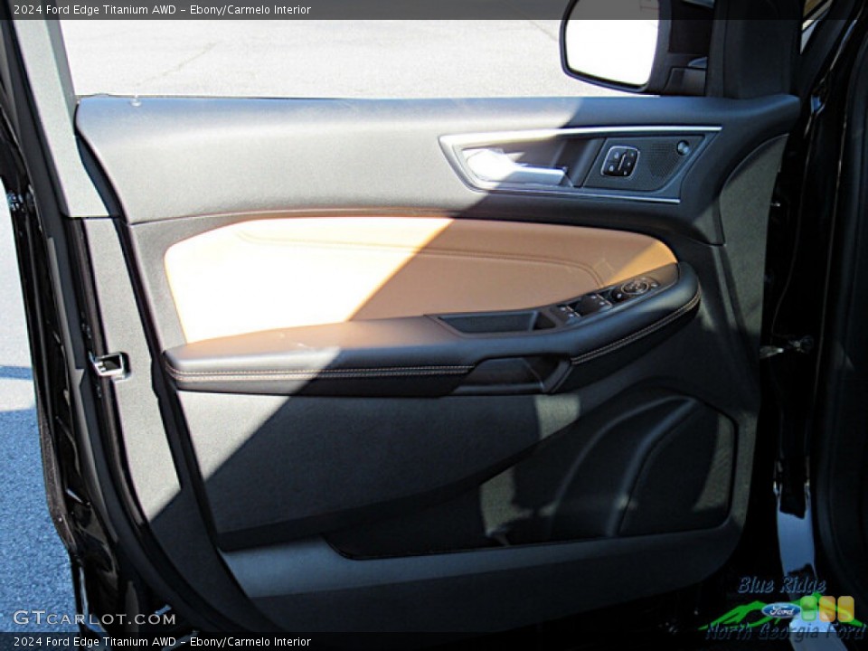 Ebony/Carmelo Interior Door Panel for the 2024 Ford Edge Titanium AWD #146731981
