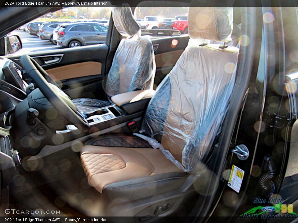 Ebony/Carmelo Interior Photo for the 2024 Ford Edge Titanium AWD #146732005