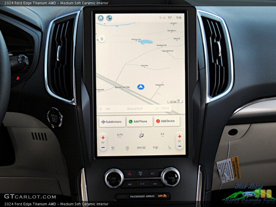 Medium Soft Ceramic Interior Controls for the 2024 Ford Edge Titanium AWD #146732086