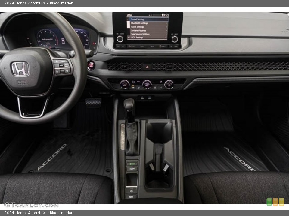 Black Interior Dashboard for the 2024 Honda Accord LX #146732222