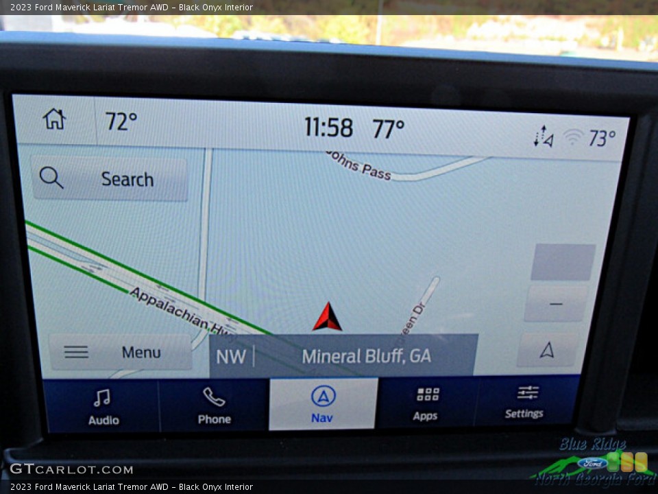 Black Onyx Interior Navigation for the 2023 Ford Maverick Lariat Tremor AWD #146732266
