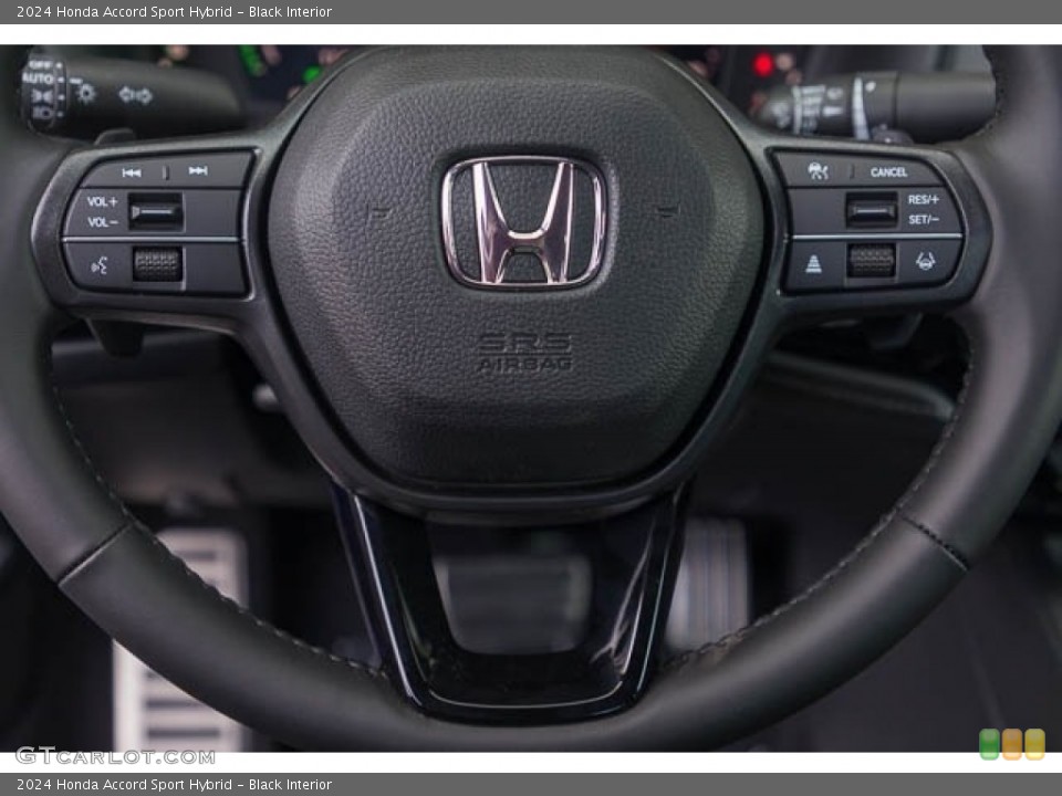 Black Interior Steering Wheel for the 2024 Honda Accord Sport Hybrid #146732284