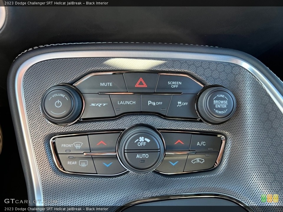 Black Interior Controls for the 2023 Dodge Challenger SRT Hellcat JailBreak #146733323