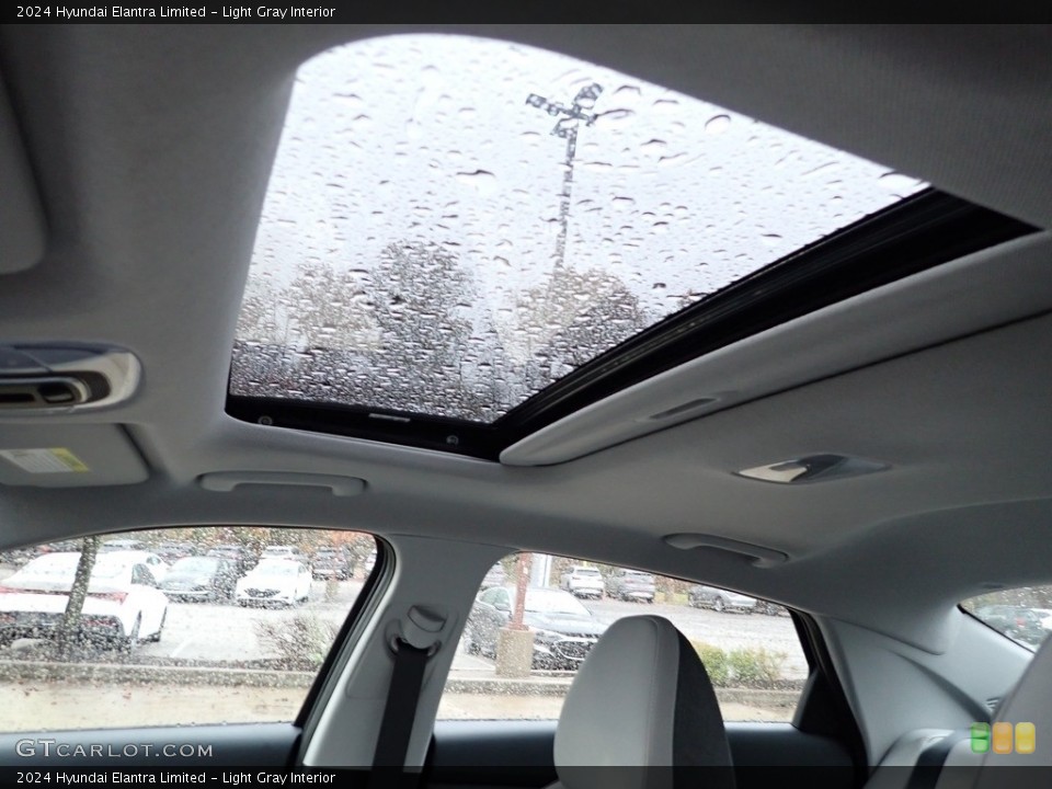 Light Gray Interior Sunroof for the 2024 Hyundai Elantra Limited #146734319