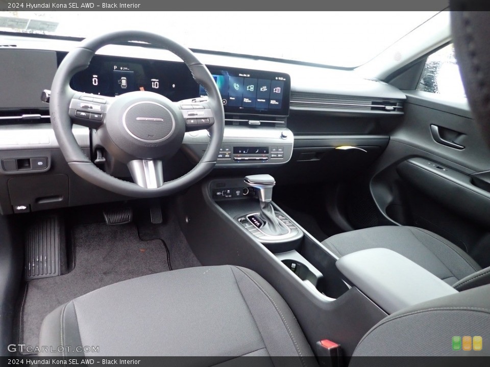Black Interior Front Seat for the 2024 Hyundai Kona SEL AWD #146734622