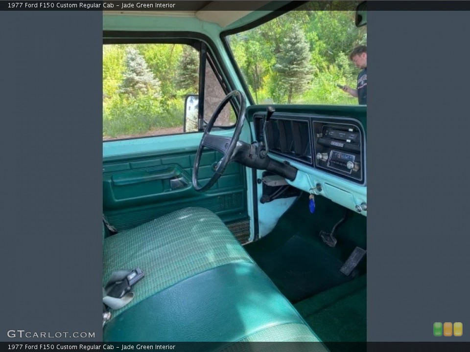 Jade Green Interior Prime Interior for the 1977 Ford F150 Custom Regular Cab #146734643