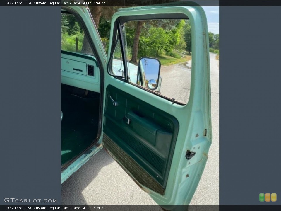 Jade Green Interior Door Panel for the 1977 Ford F150 Custom Regular Cab #146734685