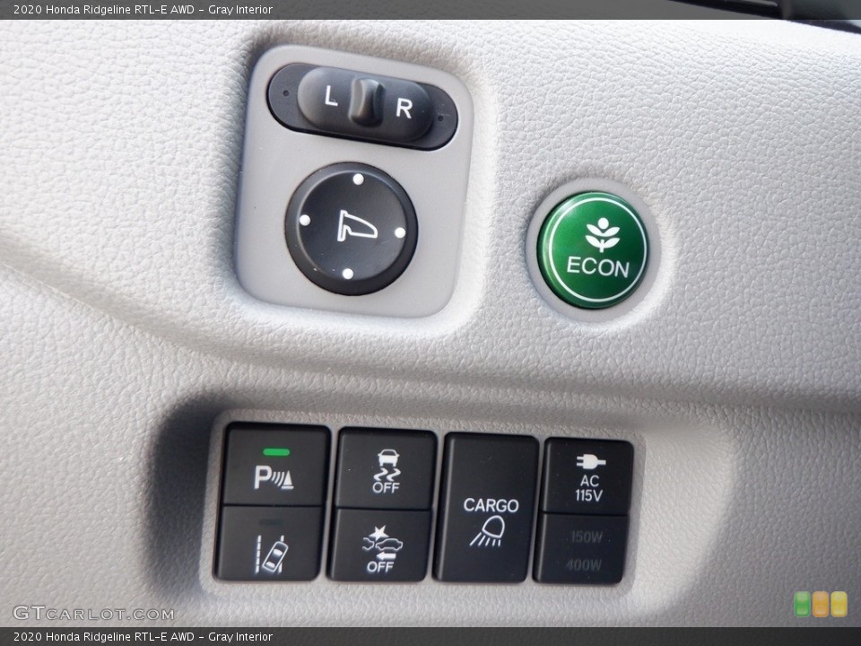 Gray Interior Controls for the 2020 Honda Ridgeline RTL-E AWD #146735377