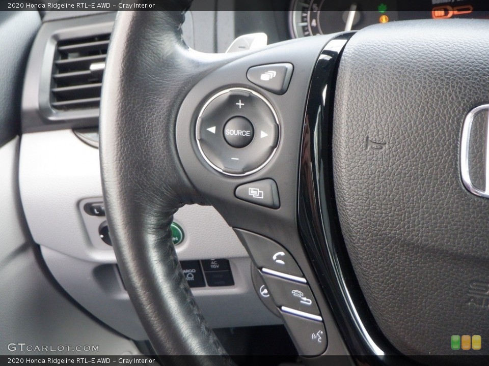 Gray Interior Steering Wheel for the 2020 Honda Ridgeline RTL-E AWD #146735401