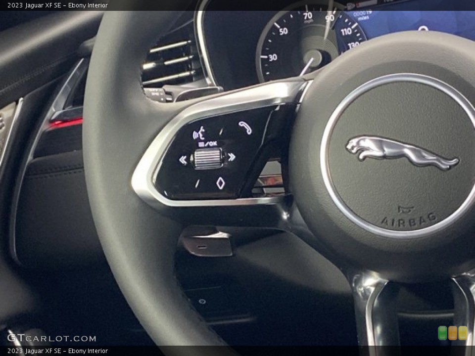 Ebony Interior Steering Wheel for the 2023 Jaguar XF SE #146735536
