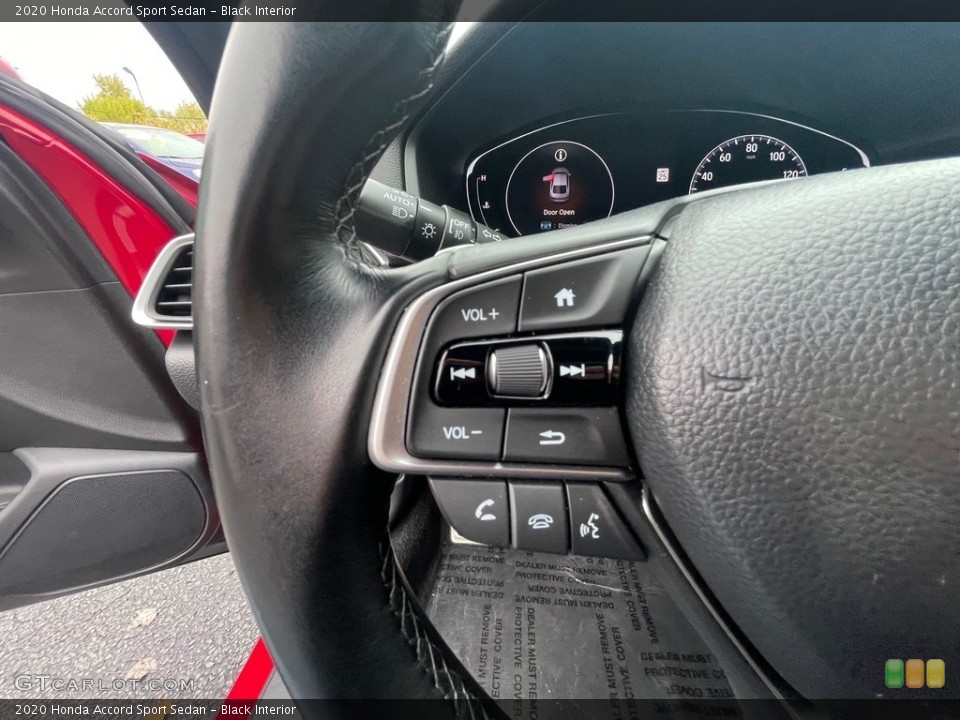 Black Interior Steering Wheel for the 2020 Honda Accord Sport Sedan #146736142