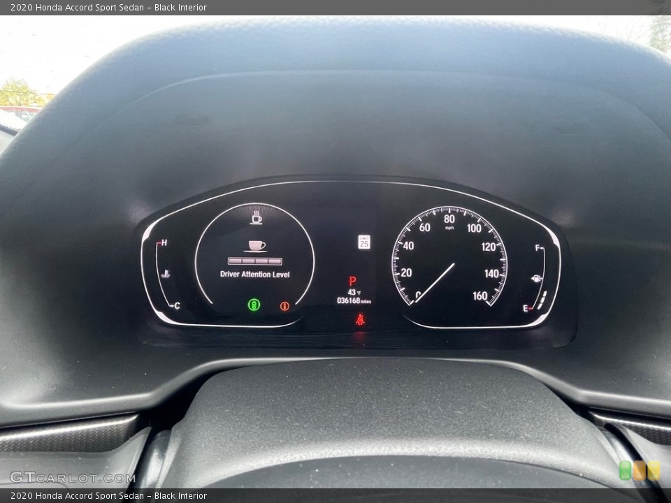Black Interior Gauges for the 2020 Honda Accord Sport Sedan #146736232