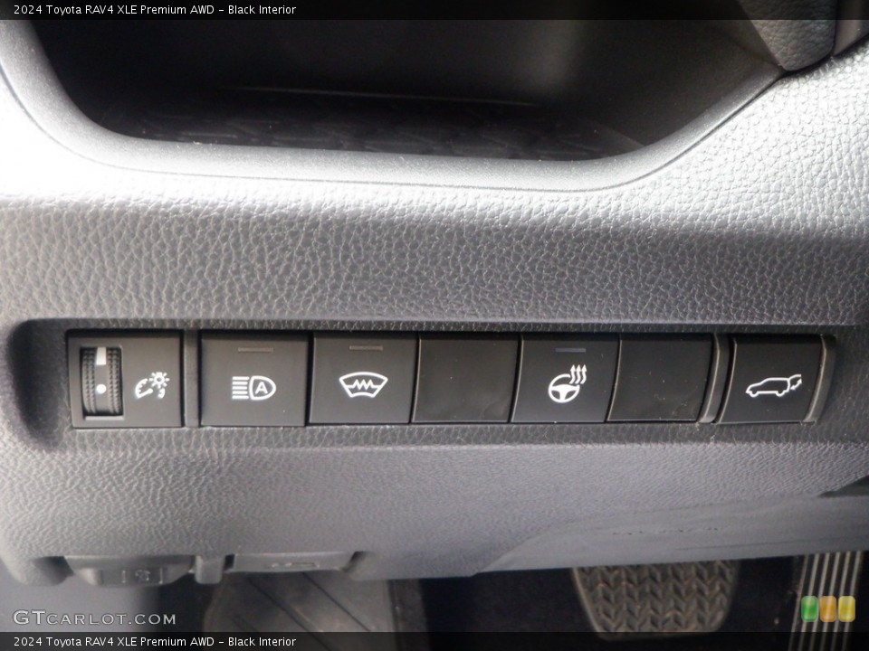 Black Interior Controls for the 2024 Toyota RAV4 XLE Premium AWD #146736913