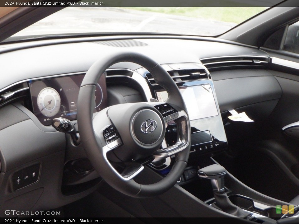 Black Interior Dashboard for the 2024 Hyundai Santa Cruz Limited AWD #146737156