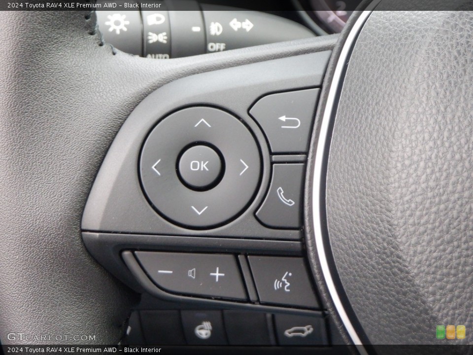 Black Interior Steering Wheel for the 2024 Toyota RAV4 XLE Premium AWD #146737330