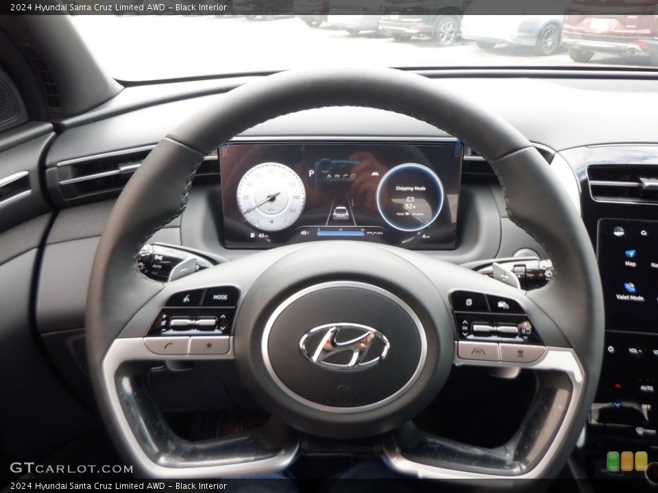 Black Interior Steering Wheel for the 2024 Hyundai Santa Cruz Limited AWD #146737546