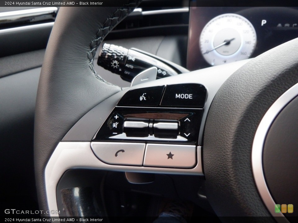 Black Interior Steering Wheel for the 2024 Hyundai Santa Cruz Limited AWD #146737561