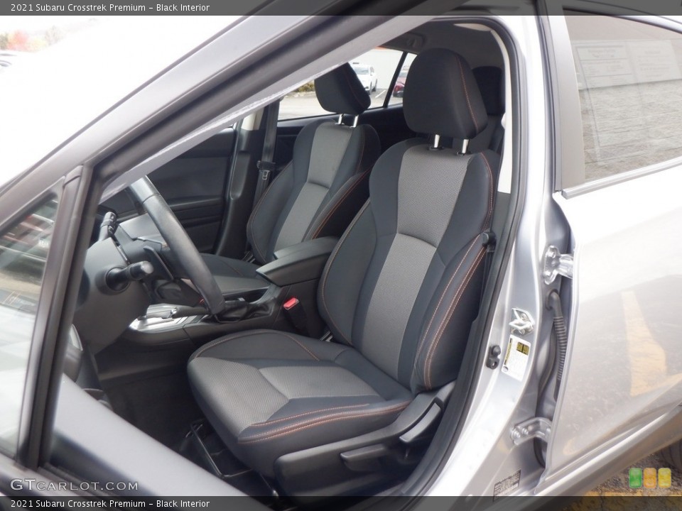 Black Interior Front Seat for the 2021 Subaru Crosstrek Premium #146737888