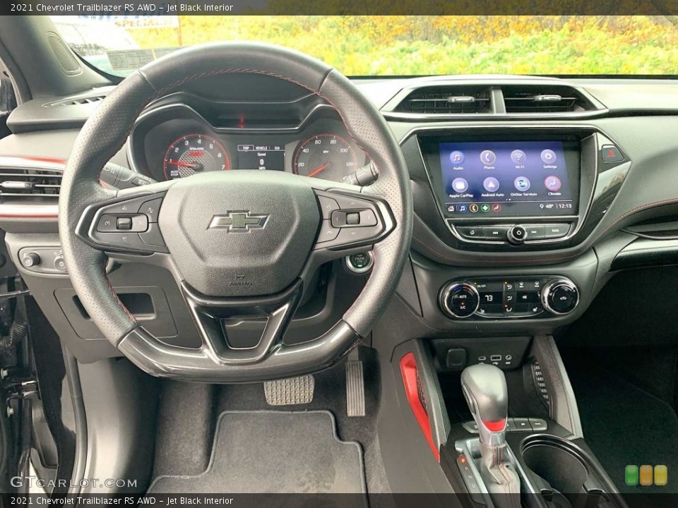 Jet Black Interior Dashboard for the 2021 Chevrolet Trailblazer RS AWD #146737933