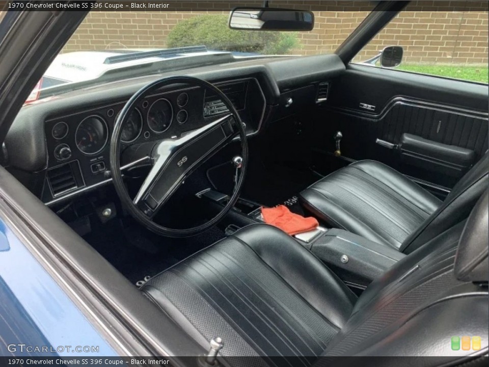 Black Interior Photo for the 1970 Chevrolet Chevelle SS 396 Coupe #146738062