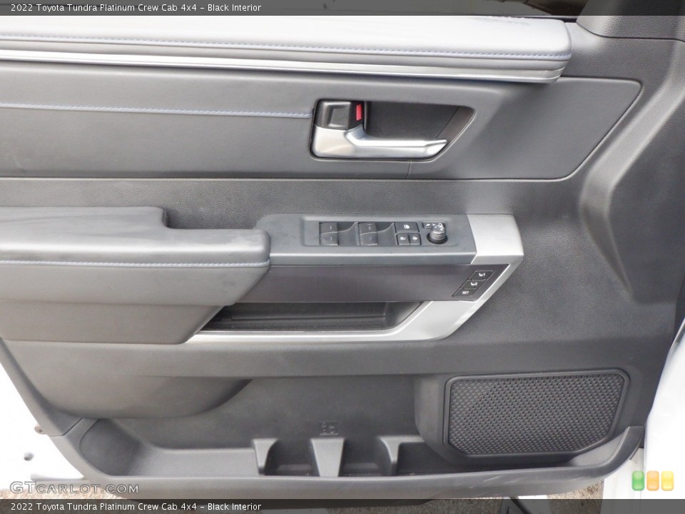 Black Interior Door Panel for the 2022 Toyota Tundra Platinum Crew Cab 4x4 #146738065